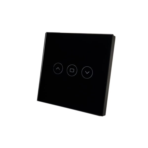 SmartWise WiFi Διακόπτης αφής για ρολά / στόρια / κουρτίνες, συμβατός με eWeLink, (μαύρος) - Image 3